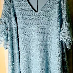 Sky Blue mid dress. Lane Bryant size 26/28.